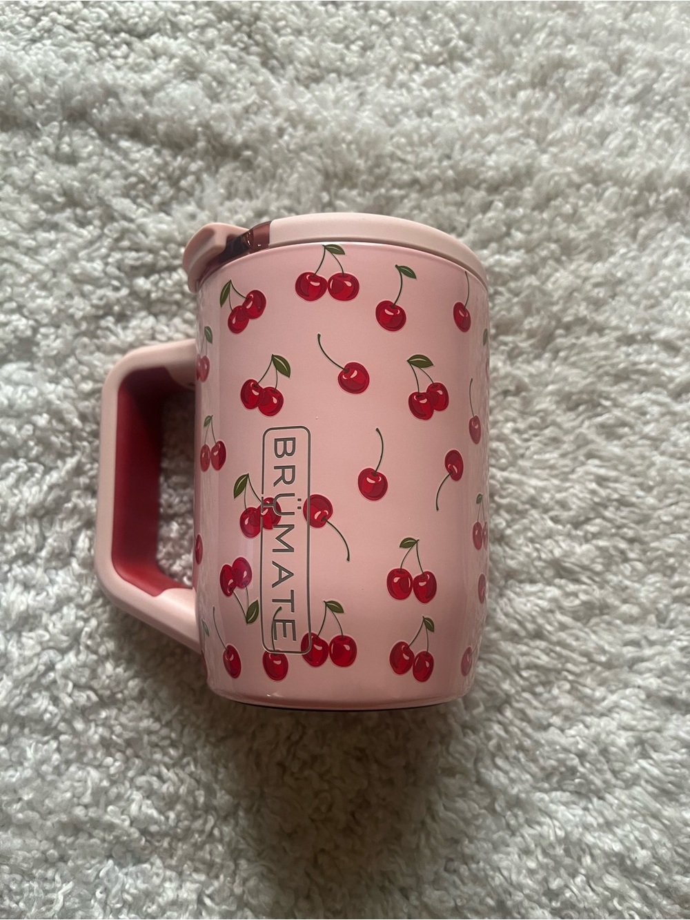 BrüMate Pink Cherry Insulated Travel Mug